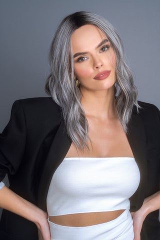 High Heat Mid Wavy Topper Wig - 1037   Alexander Couture Collection High Heat Mid Wavy Topper Wig - 1037   Alexander Couture Collection