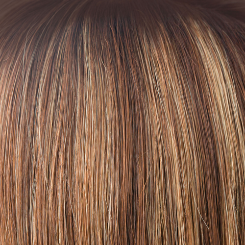 Auburn Sugar - A mixed red with a medium auburn brown base. The color is highlighted with a blend of golden and cherry blond with fine smoky blond slices and tones of copper. Auburn Sugar - A mixed red with a medium auburn brown base. The color is highlighted with a blend of golden and cherry blond with fine smoky blond slices and tones of copper.