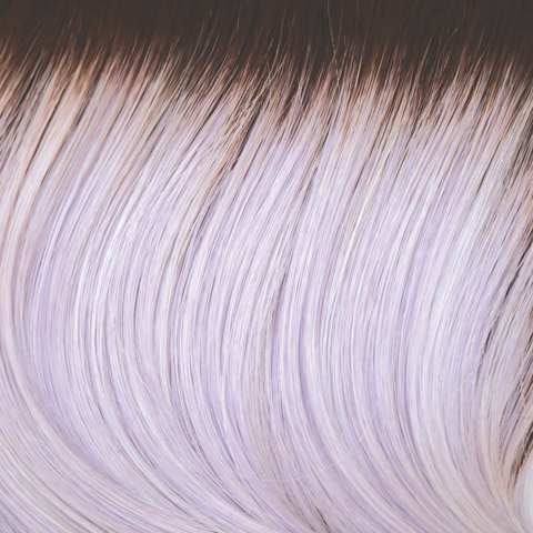 Lavender Blush-R  -  A dark chocolate root running into a lavender silver and iced mauve color. There is no wonder this violety vixen has been such a big hit. Lavender Blush-R  -  A dark chocolate root running into a lavender silver and iced mauve color. There is no wonder this violety vixen has been such a big hit.