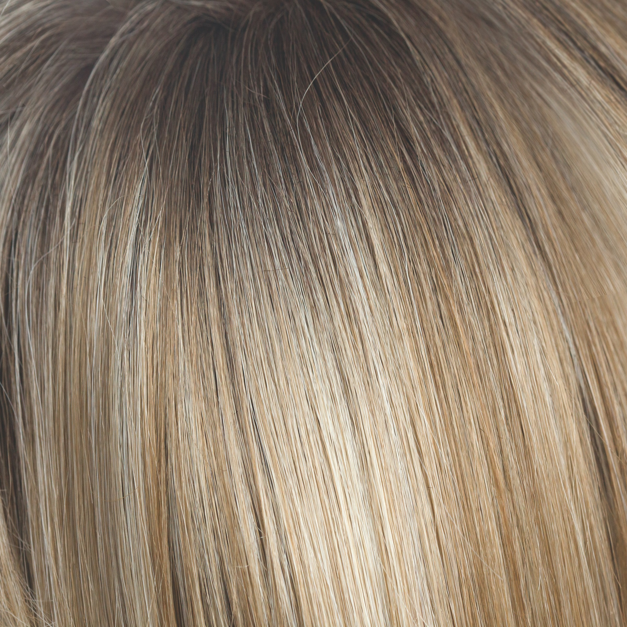 Rose Gold-R  -  A medium to dark golden brown and blends into the rose gold blond with rooted blond and hints of rose and hues of peachy coral.  Rose Gold-R  -  A medium to dark golden brown and blends into the rose gold blond with rooted blond and hints of rose and hues of peachy coral.