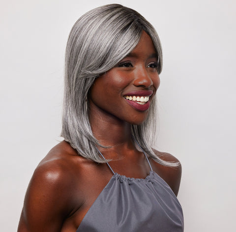 High Heat Mid Straight Topper Wig - 1036