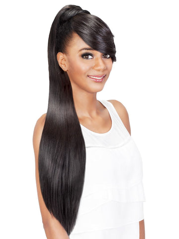 Bang and Ponytail Fendy Heat-Friendly Synthetic Hairpiece