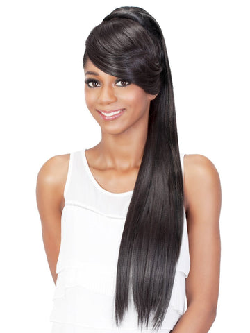 Bang and Ponytail Fendy Heat-Friendly Synthetic Hairpiece