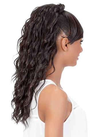 Bang and Ponytail Kennedei Synthetic Hairpiece