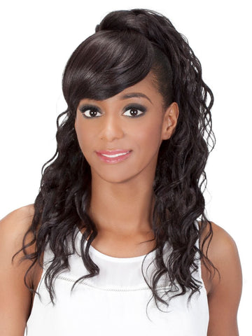 Bang and Ponytail Kennedei Synthetic Hairpiece
