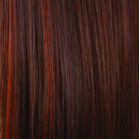 Cherry Cola  -  A rich mahogany color, with depth and shine and tastefully placed highlights of cherry and ruby rouge.