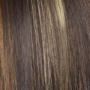 Chocolate Swirl  -  A Cappucino-base, with a mix of honey brown and medium yellow blonde highlights. It features a nice balance of tastefully placed highlights, giving a smooth, decadent look!