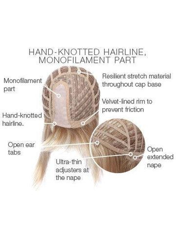 Stepping Out Large Monofilament Wig
