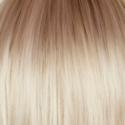 Ghost Blond-R - The rooted sister of the stunning hair color  ‘Ghost Blond’. This color has a medium neutral blond root  regrowth which transfers into  a pearl cream blond . The unique platinum blond undertones give this color a distinctive and eye-catching appearance