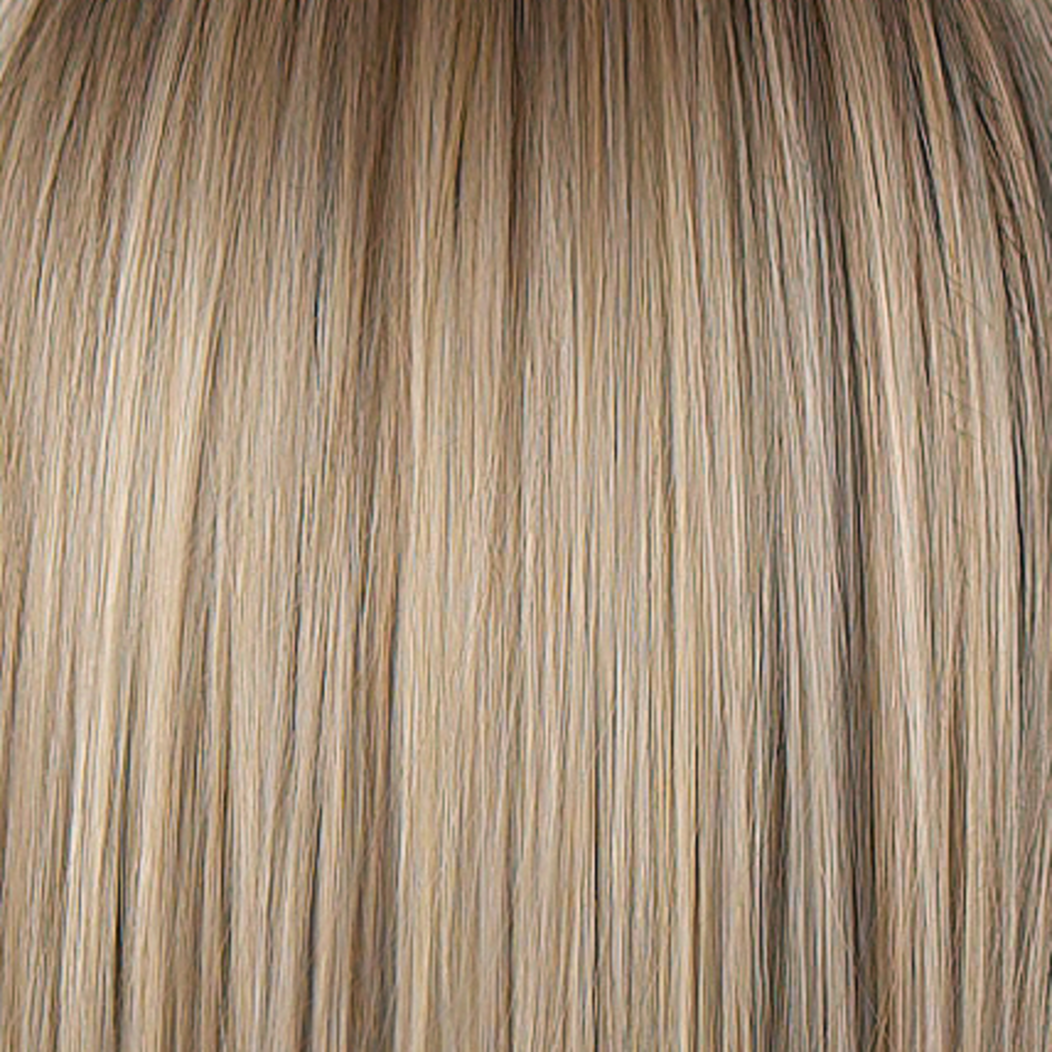 Greige-R - A perfect blend of silver-grey and beige tones creates a sophisticated look. Adding a medium brown root completes the overall color appearance, making it a great alternative to traditional blonde shades.