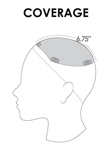 Top Wave 12" Monofilament Hairpiece