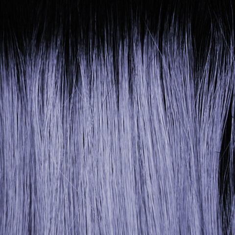 Lunar Haze  -  A smoky fused periwinkle base with off-black roots. Illuminating, smooth tone gives a stylish appearance.
