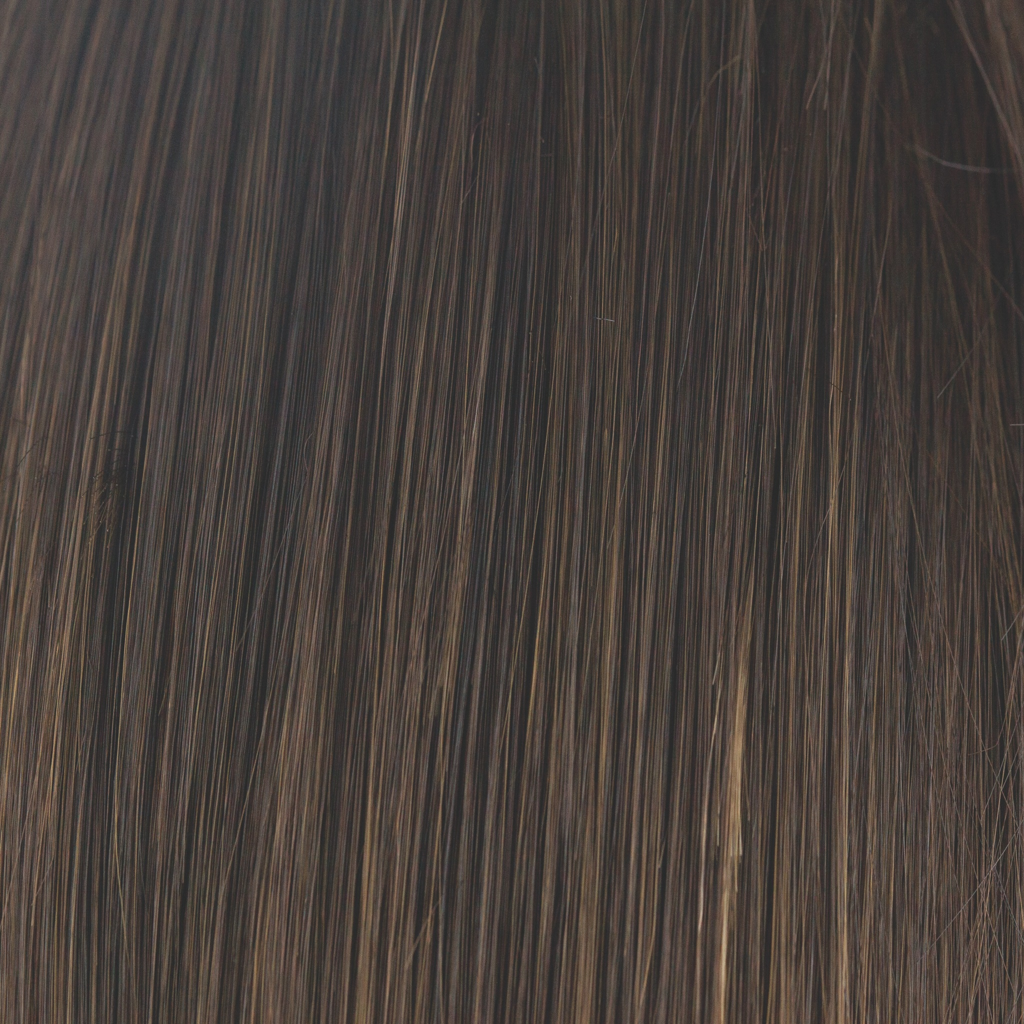 Mocha Brown  -  A soft, warm dark brown base with ashy light brown highlights. These sectional highlights at the face and nape create a totally mesmerizing look.