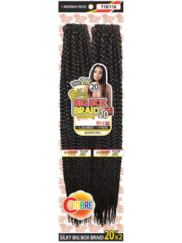 Crochet Silky Featherlite Pre-loop Big Box Braid 20"x2 Weave
