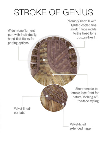 Stroke Of Genius Monofilament Wig