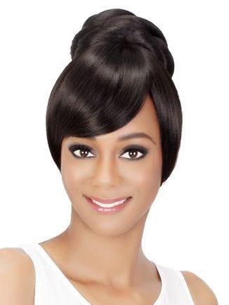 Bang and Pocket Bun Sheena Synthetic Hairpiece