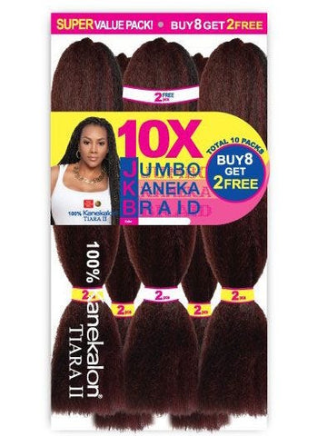 Jumbo Kanekalon Braid 10 Pack Weaving Extensions